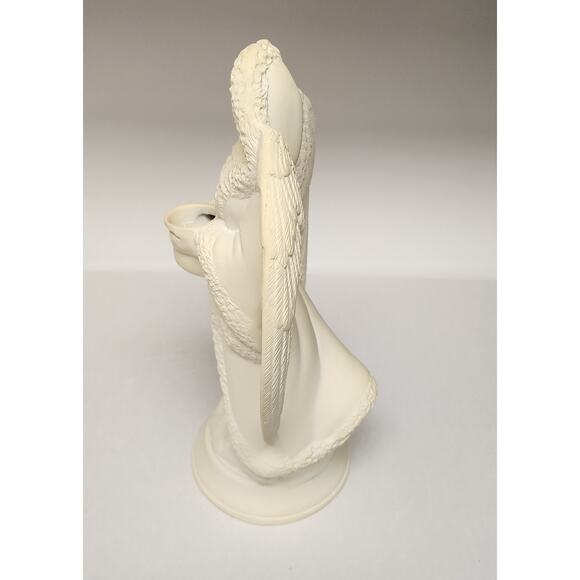 Bisque Ceramic Figurines Angels with Horn Ready To Paint Christmas, Holiday Deco - Picture 12 of 16